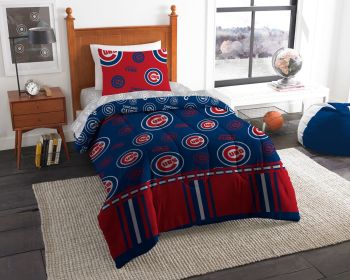 Chicago Cubs OFFICIAL MLB Twin Bed In Bag Set