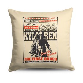 Disney Star Wars Episode 8 Vintage Signage Kylo Ren Crush Throw Pillow 18x18 Inches