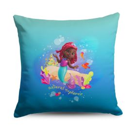 Disney The Little Mermaid Natural Explorer Throw Pillow 18X18 Inches