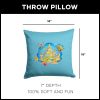 Disney The Little Mermaid Flounders Domain Throw Pillow 18X18 Inches