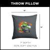 Nickelodeon Teenage Mutant Ninja Turtles Mikey Throw Pillow 18X18 Inches