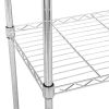 8-Tier Wire Shelving Unit Adjustable Steel Wire Rack Chrome