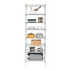 8-Tier Wire Shelving Unit Adjustable Steel Wire Rack Chrome