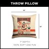 Disney Star Wars Episode 8 Vintage Signage BB8 Throw Pillow 18x18 Inches