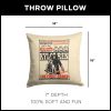 Disney Star Wars Episode 8 Vintage Signage Kylo Ren Crush Throw Pillow 18x18 Inches