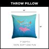 Disney The Little Mermaid Fun Ocean Throw Pillow 18X18 Inches