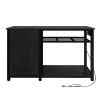 Heavy Duty 55-75 Gallon Aquarium Stand with Power Outlets, Cabinet for Fish Tank Accessories Storage - Metal Fish Tank Stand Suitable for Fish Tank