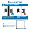 8-Tier Wire Shelving Unit Adjustable Steel Wire Rack Chrome