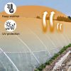 VEVOR Greenhouse Film 16 x 25 ft, Greenhouse Polyethylene Film 6 Mil Thickness, Greenhouse Plastic Clear Plastic Film UV Resistant