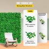 VEVOR Artificial Boxwood Panel UV 6pcs Boxwood Hedge Wall Panels, Artificial Grass Backdrop Wall 20" X 20" 4 cm Green Grass Wall