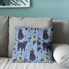 Eyes And Cats Throw Pillow 18X18 Inches