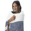 Ghost Shapes Silk Touch Sherpa Throw Blanket 50X60 Inches