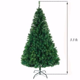 Green 5.5ft 850 Branches PVC Christmas Tree