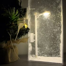 DIY Snowy Night Street Lamp, Handmade Snowy Lamp, Christmas Gift (Option: Transparent)