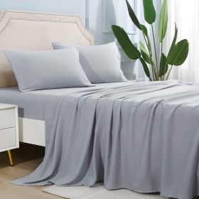 Bed Sheet Set Microfiber Comfort Deep Pocket Hotel Quality Bedding Sheet Set (Option: W13173492)