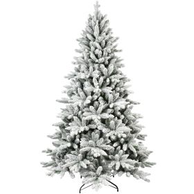 7 Feet Of Snow Man-made Christmas Tree (Option: White and green)