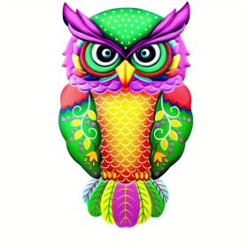 1pc Metal Owl Wall Decor, Outside Garden Decoration, Yard Art Outdoor Patio Fence Lawn Ornament, Home Decor, Room Decor, Party Supplies, Birthday Gift (Style: Model D)