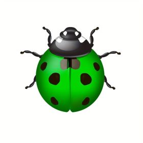 1pc/6pcs, Metal Ladybugs Wall Decor, Metal Ladybugs Hanging Decor, Home Decor, Garden Decor, Wall Decor, Bedroom Decor, Wedding Decor, Party Decor (Color: green)